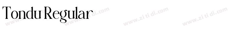 Tondu Regular字体转换 Tondu Regular字体转换